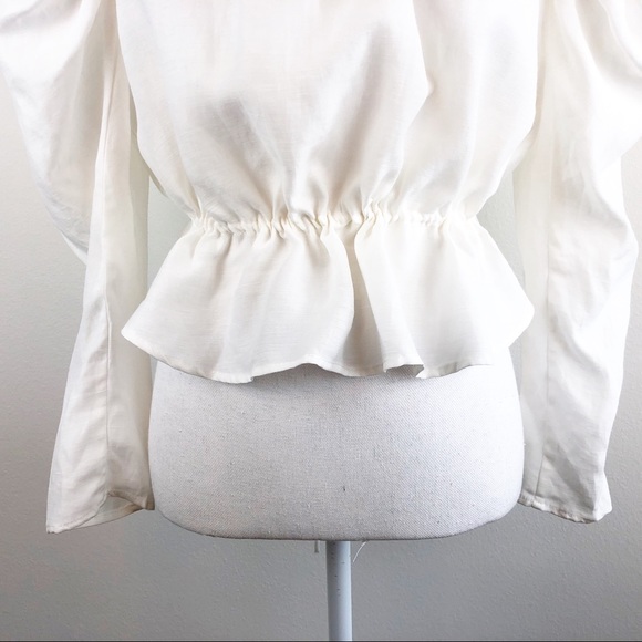 MANGO MNG SUIT  Romantic Pleated Tie Waist Top A94 - Picture 4 of 10